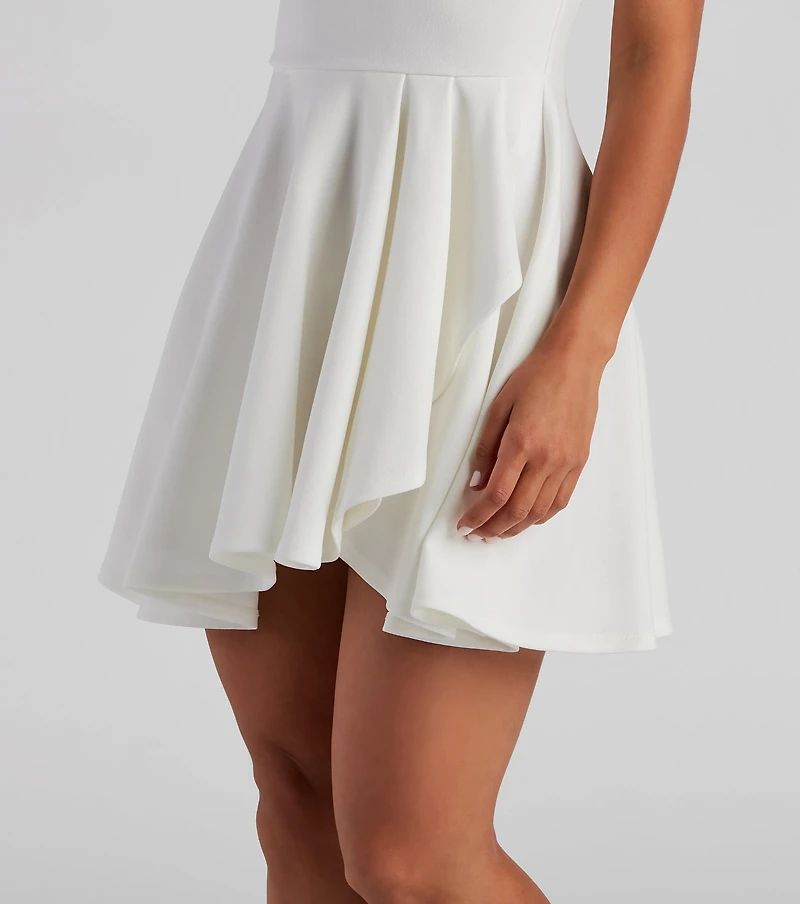 Major Flirt Sleeveless Skater Dress