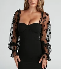 Flirt With Fate Crepe Mini Dress