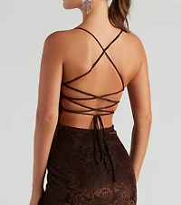 Boho Beau Velvet Paisley Dress