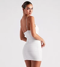 Serve Up Looks Mesh Bodycon Dress
