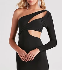 Dream Of Me Long Sleeve Cutout Maxi Dress
