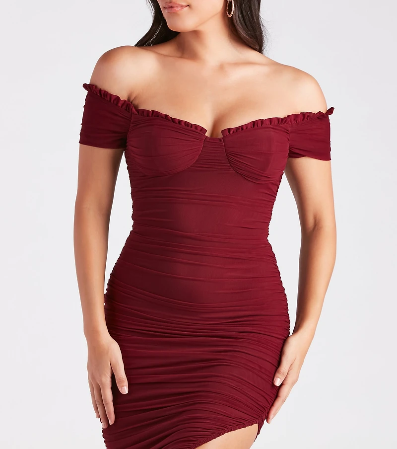 Sweet And Sultry Vibes Mesh Midi Dress