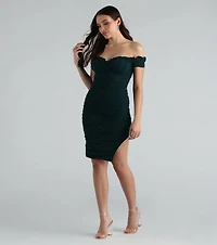 Sincerley Chic Floral Velvet Mesh Midi Dress