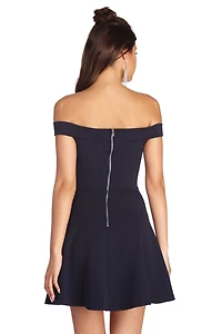 Cross Over Skater Dress