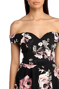 Flirty Floral Skater Dress