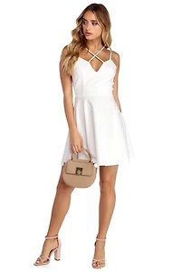 X Front Skater Dress
