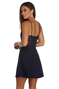 Lavish Lace Skater Dress