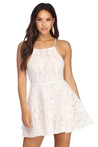 Bound To Lace Skater Dress