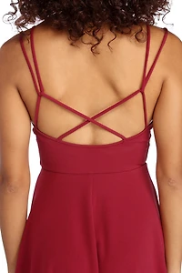 Cross Back High-Low Dress