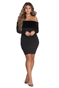 Faux-Ever Yours Mini Dress