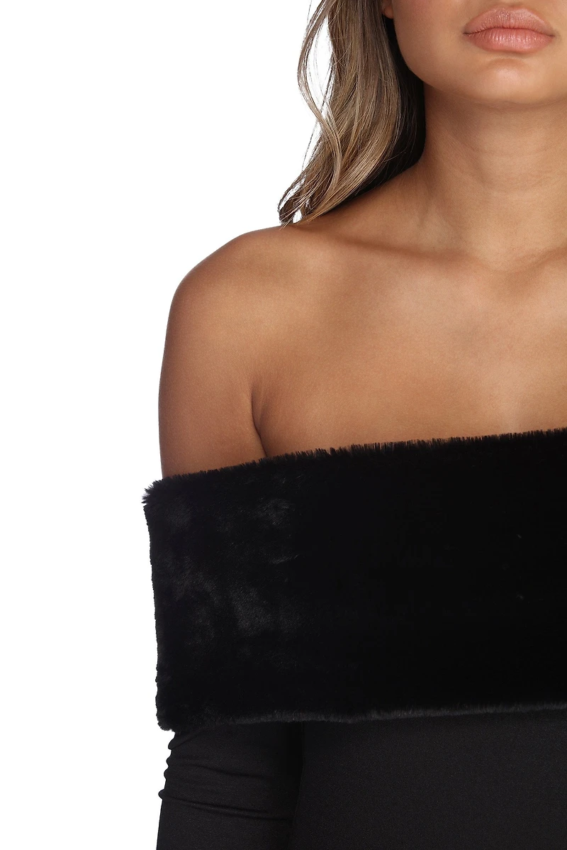 Faux-Ever Yours Mini Dress