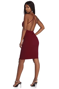 Embellished Crepe Dress