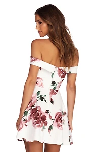 Flirty Florals Skater Dress