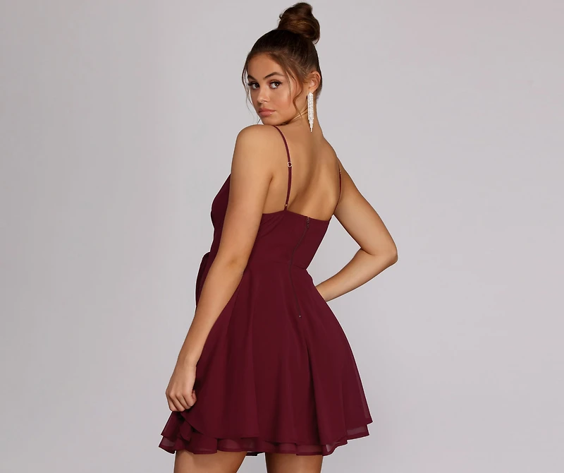 Chiffon Flow Skater Dress