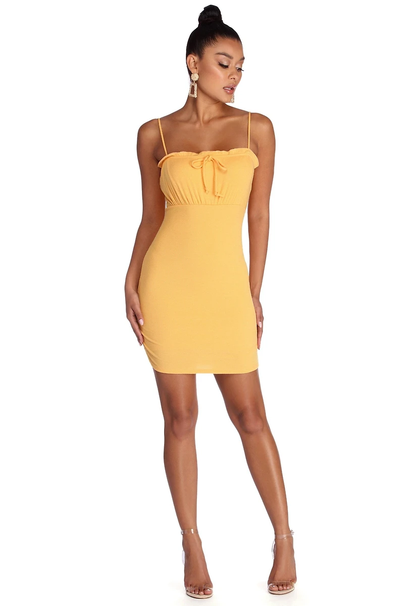 Miss Sunshine Ruffled Mini Dress