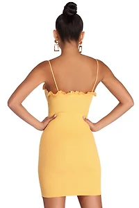 Miss Sunshine Ruffled Mini Dress