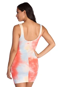 Trendsetter Tie Dye Mini Dress