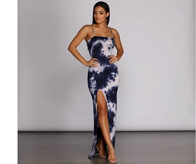 Trendy Tie Dye Maxi Dress