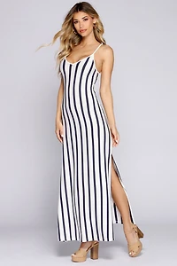 Own It Striped Maxi Dress
