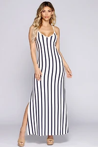 Own It Striped Maxi Dress
