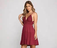 Casual Cutie Linen Skater Dress