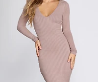 Loving And Living Knit Midi Dress