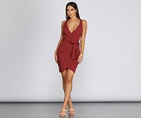 Wrapped Beauty Mini Dress