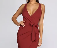 Wrapped Beauty Mini Dress