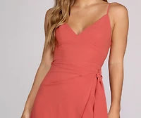 Ladies Who Brunch Wrap Midi Dress