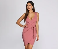 Wrapped Beauty Mini Dress