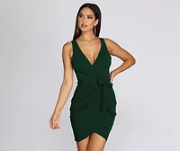 Wrapped Beauty Mini Dress
