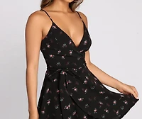 Beauty Floral Skater Dress