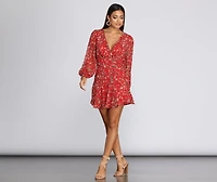 Flowy Floral Mini Dress