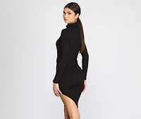 Chic With An Edge Sweater Dress