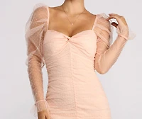 Everyone's Sweetheart Puff Sleeve Mini Dress