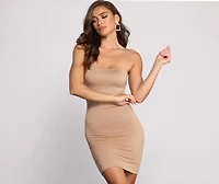 Knit For A Good Time Basic Mini Dress