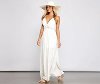 Stylish Girl Summer Crochet Maxi Dress