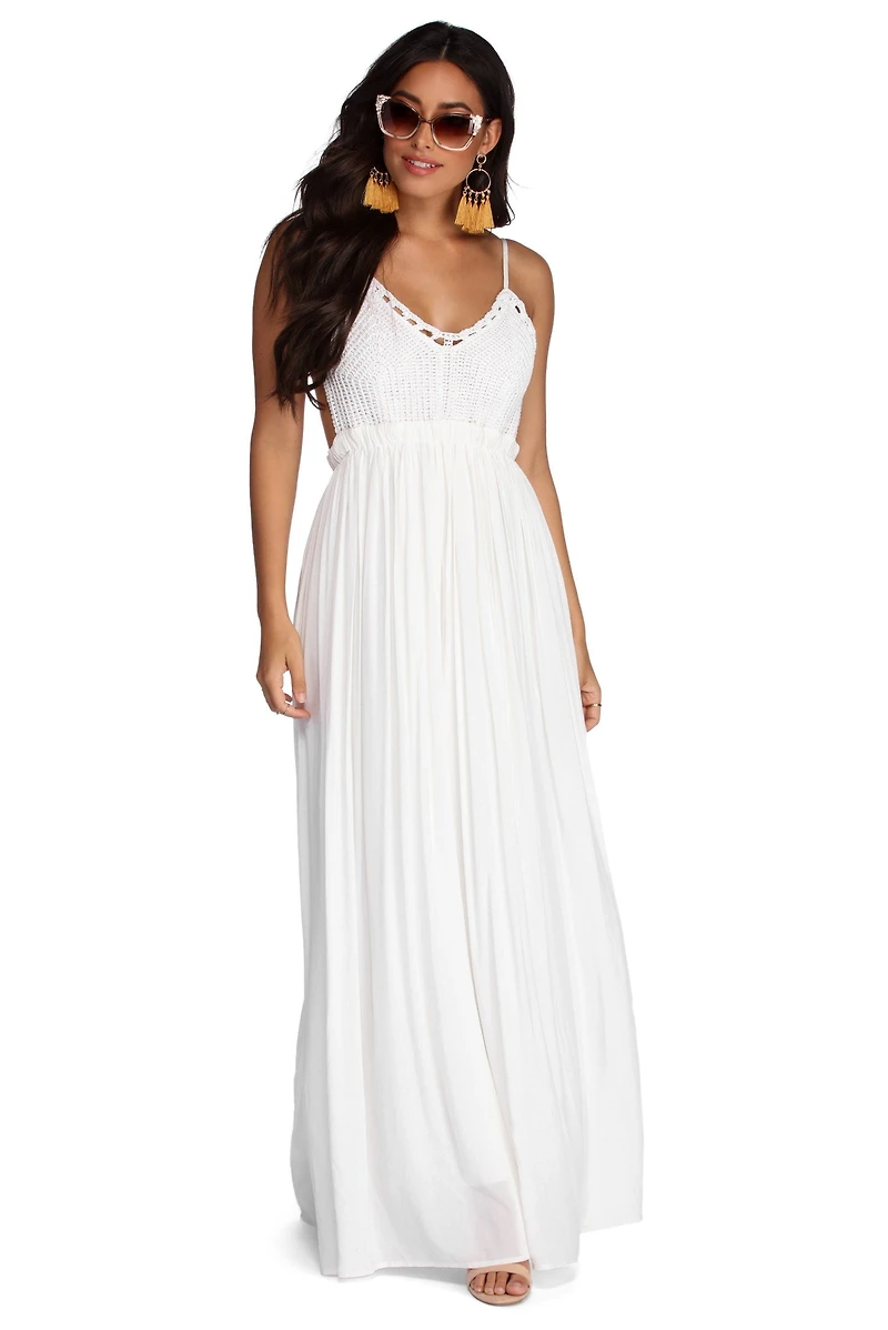 Crochet Cutie Maxi Dress