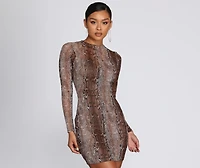 City Slither Mini Dress