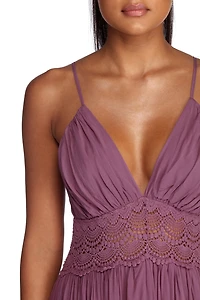 Romantically Crochet Maxi Dress