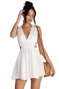 Summer Vibes Gauzy Mini Dress