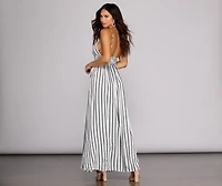 Set Sail Striped Maxi Dress