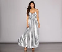 Set Sail Striped Maxi Dress