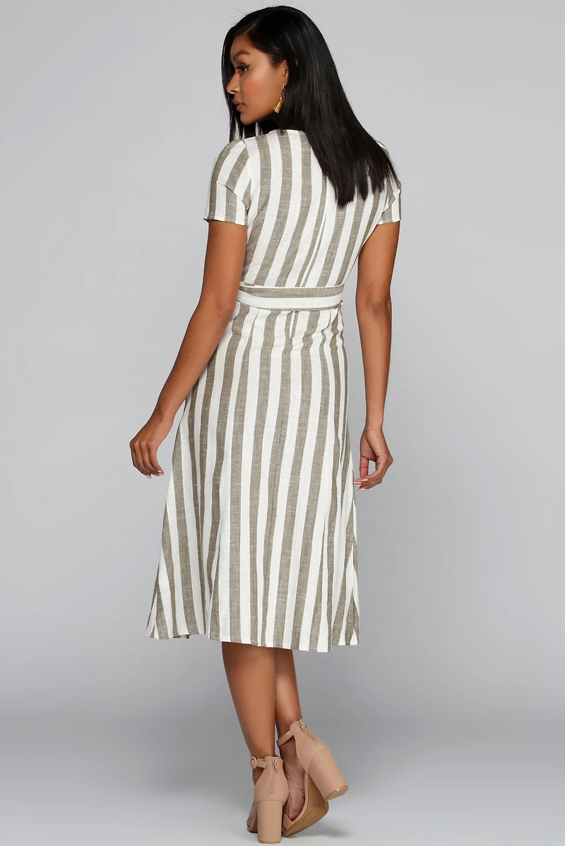 The Midi Linen Dress