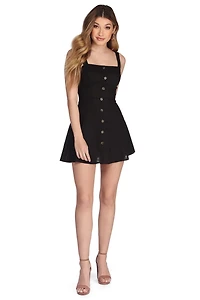 Flirty Linen Mini Dress