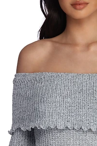 Cutie Cable Knit Mini Dress