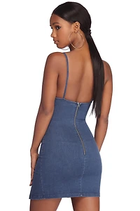 Summertime Fine Jean Mini Dress