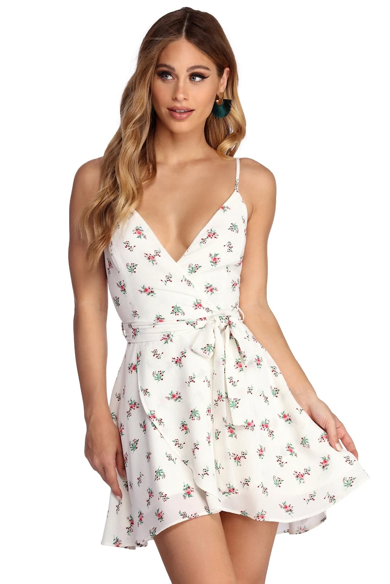 Beauty Floral Skater Dress