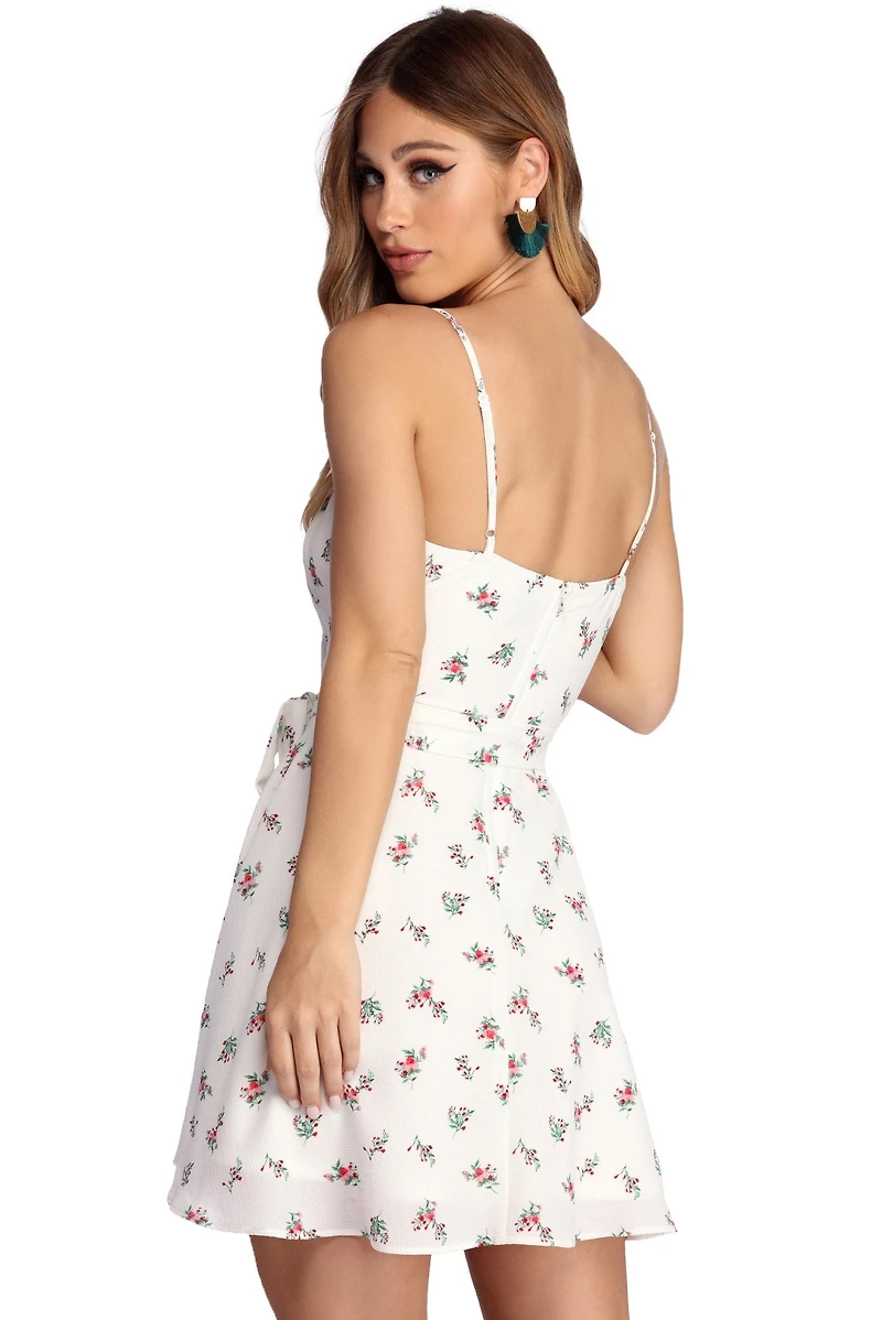 Beauty Floral Skater Dress