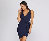 Wrapped Beauty Mini Dress